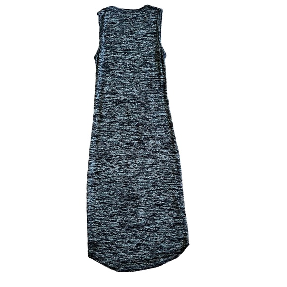 Aritzia Wilfred Free Bruni Bodycon Midi Dress in Marled Black, Size Small - Picture 3 of 3